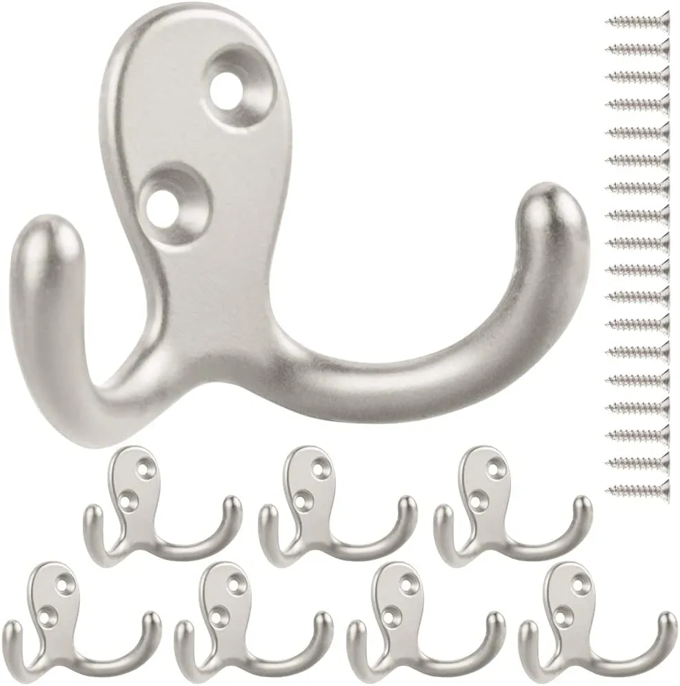 12 Pack Coat Hooks Wall Mounted