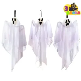 3 Pack Halloween Party Decoration 25.5 Hanging Ghosts, Cute Flying Ghost for Front Yard Patio Lawn Garden Party Décor and Holiday Decorations