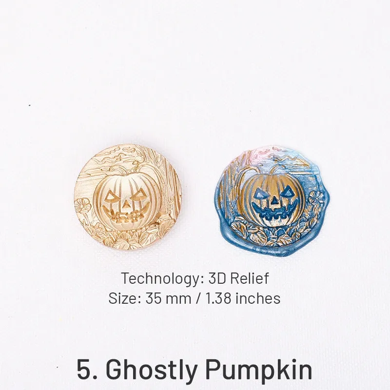 3D Relief Halloween Wax Seal Stamps (5 Designs)