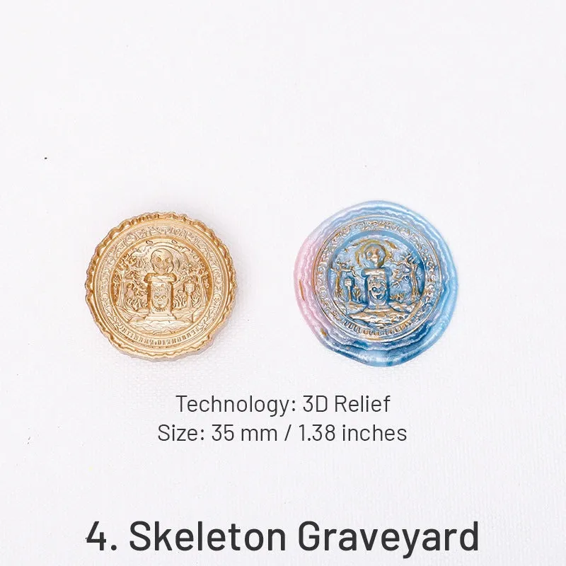 3D Relief Halloween Wax Seal Stamps (5 Designs)