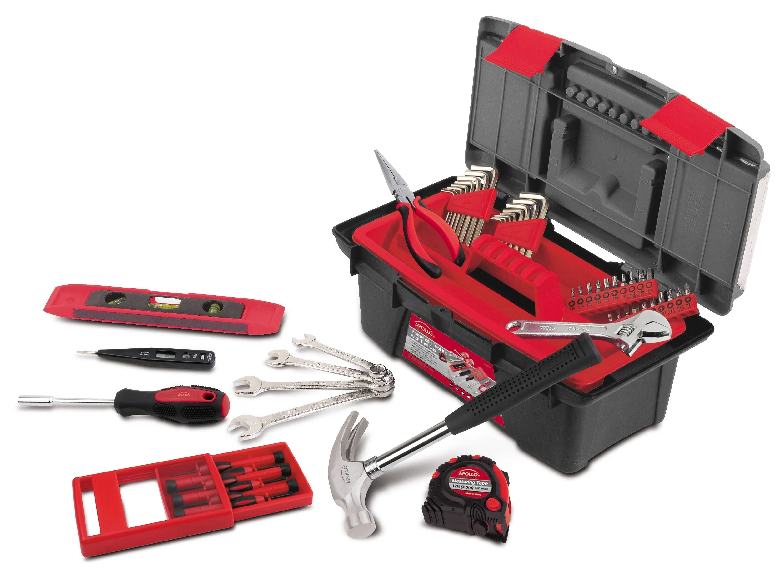 53 Piece Household Tool Kit with Tool Box - DT9773