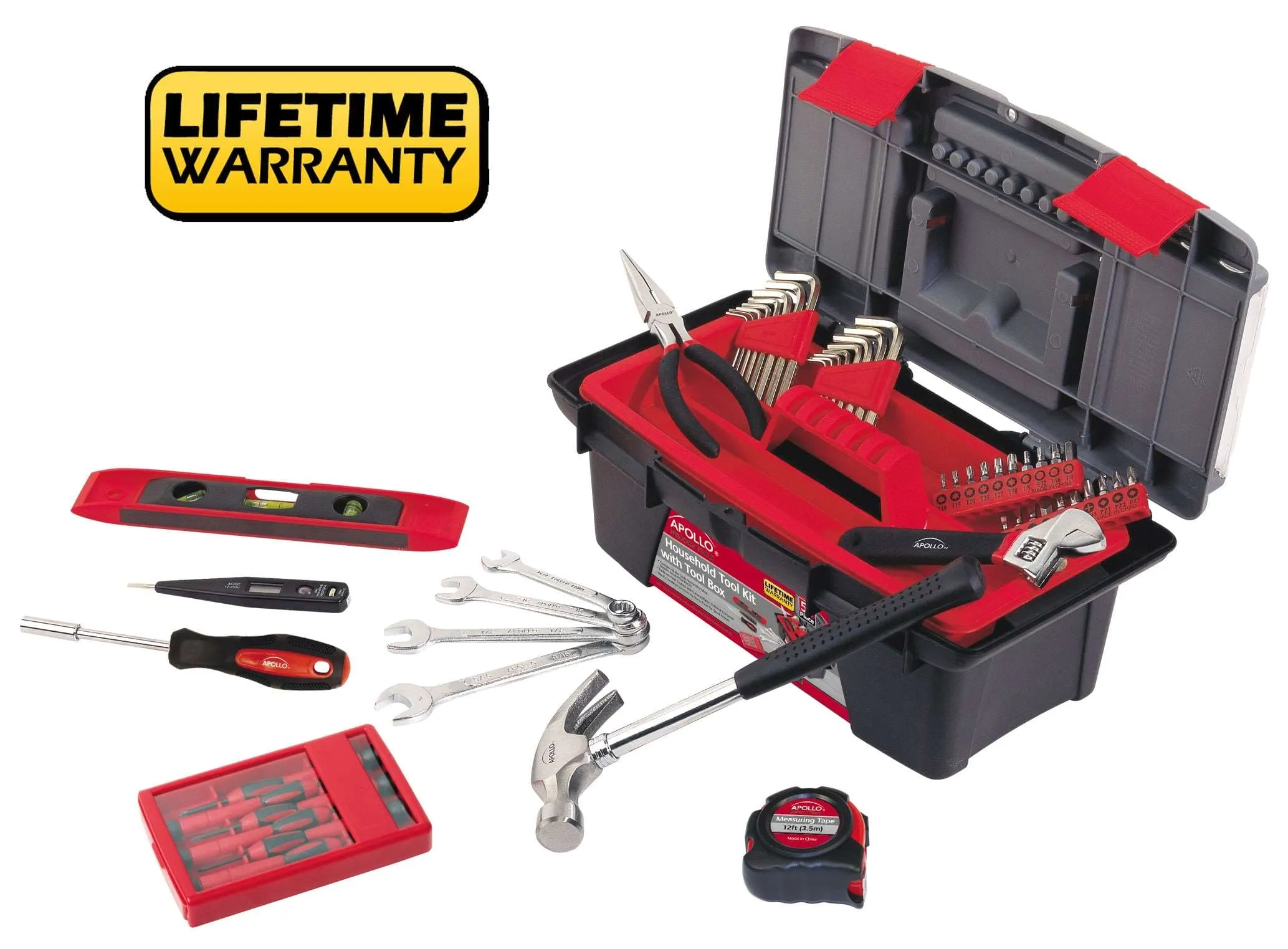 53 Piece Household Tool Kit with Tool Box - DT9773