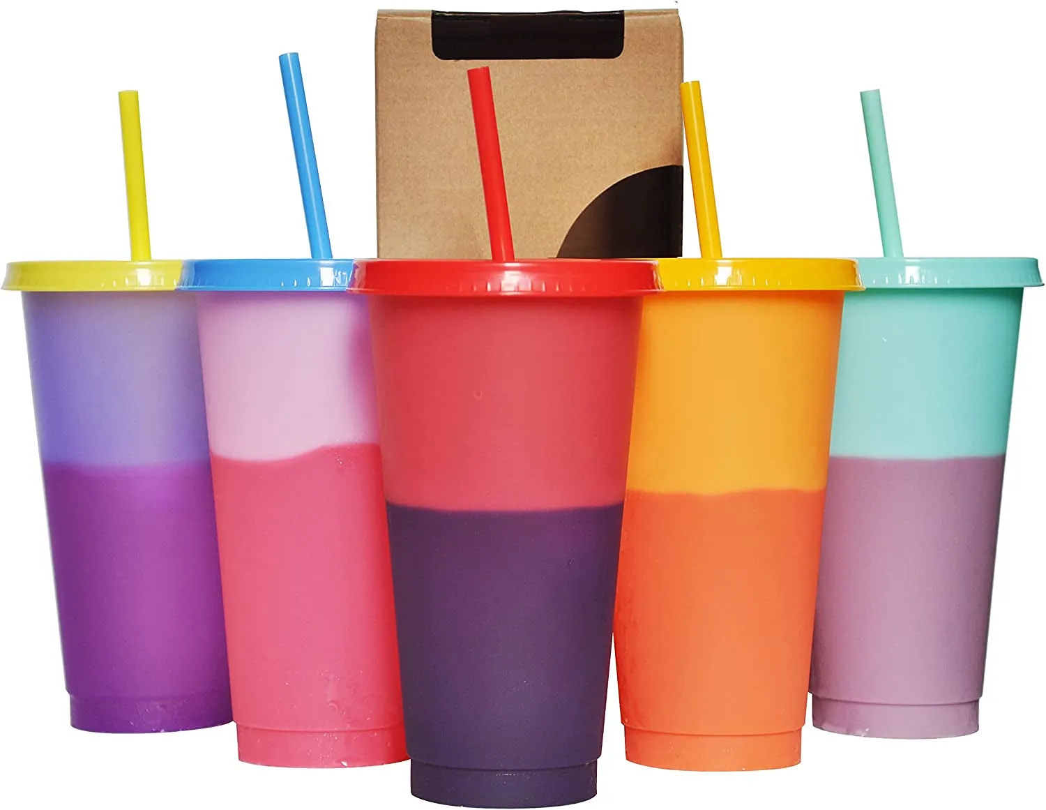 5pcs 24oz Color Changing cups