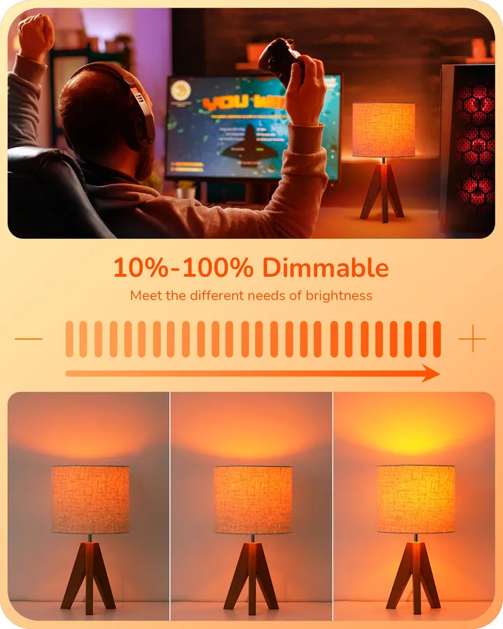 6 Pack Orange Dimmable Light Bulb-HDCC35B