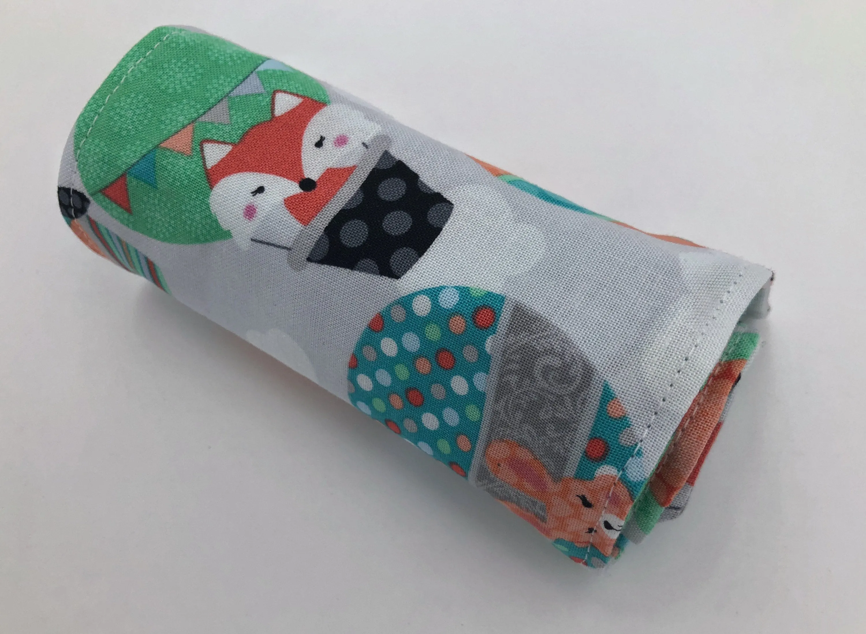 Balloon Crayon Roll Up, Owl Crayon Caddy, Blue Crayon Case, Foxes, Stocking Stuffer