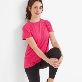 Bethan Womens Sports Top - Magenta Pink