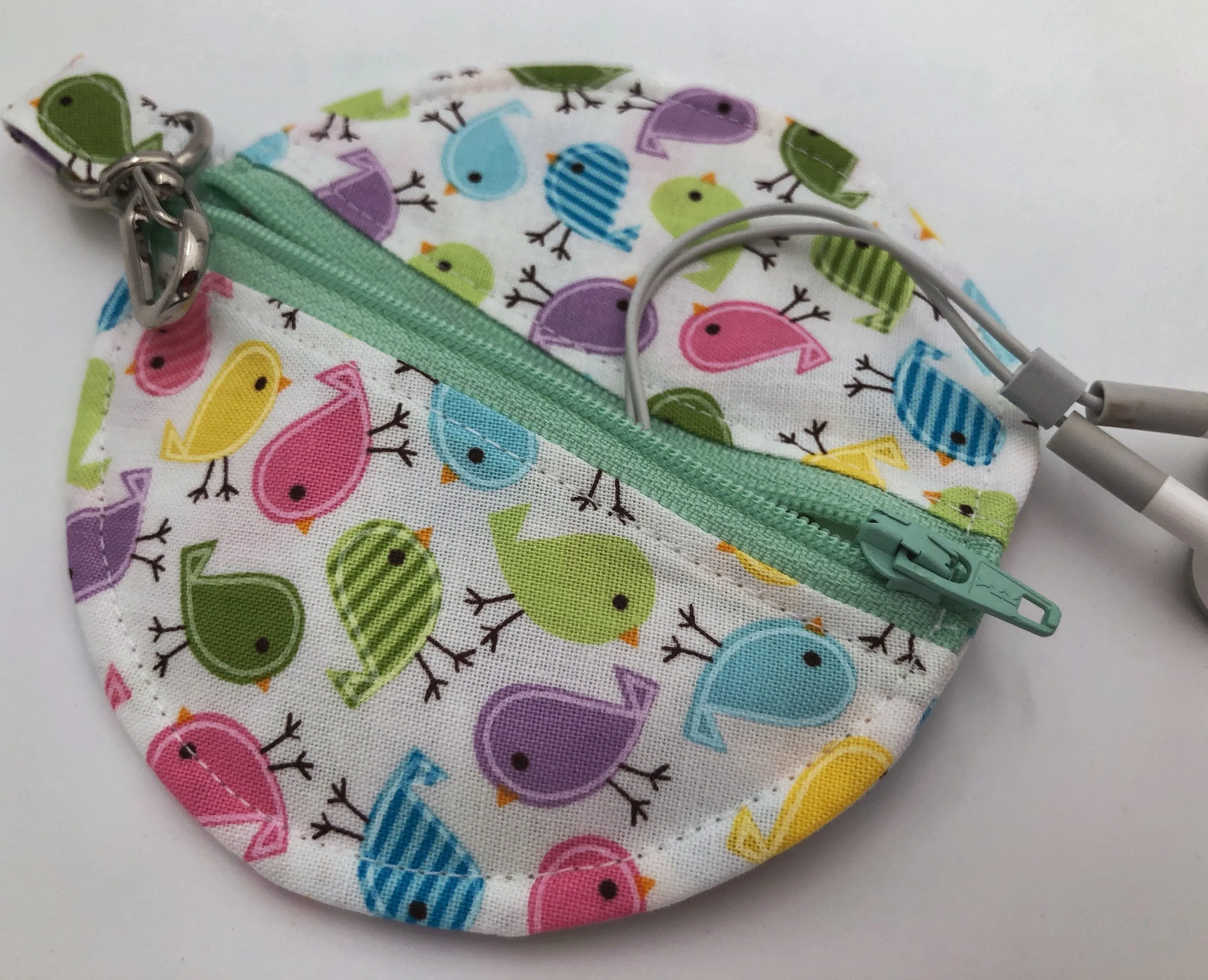 Birds Airpod Case, Bird Ear Bud Pouch, Headphone Case,, Paci Pod LP