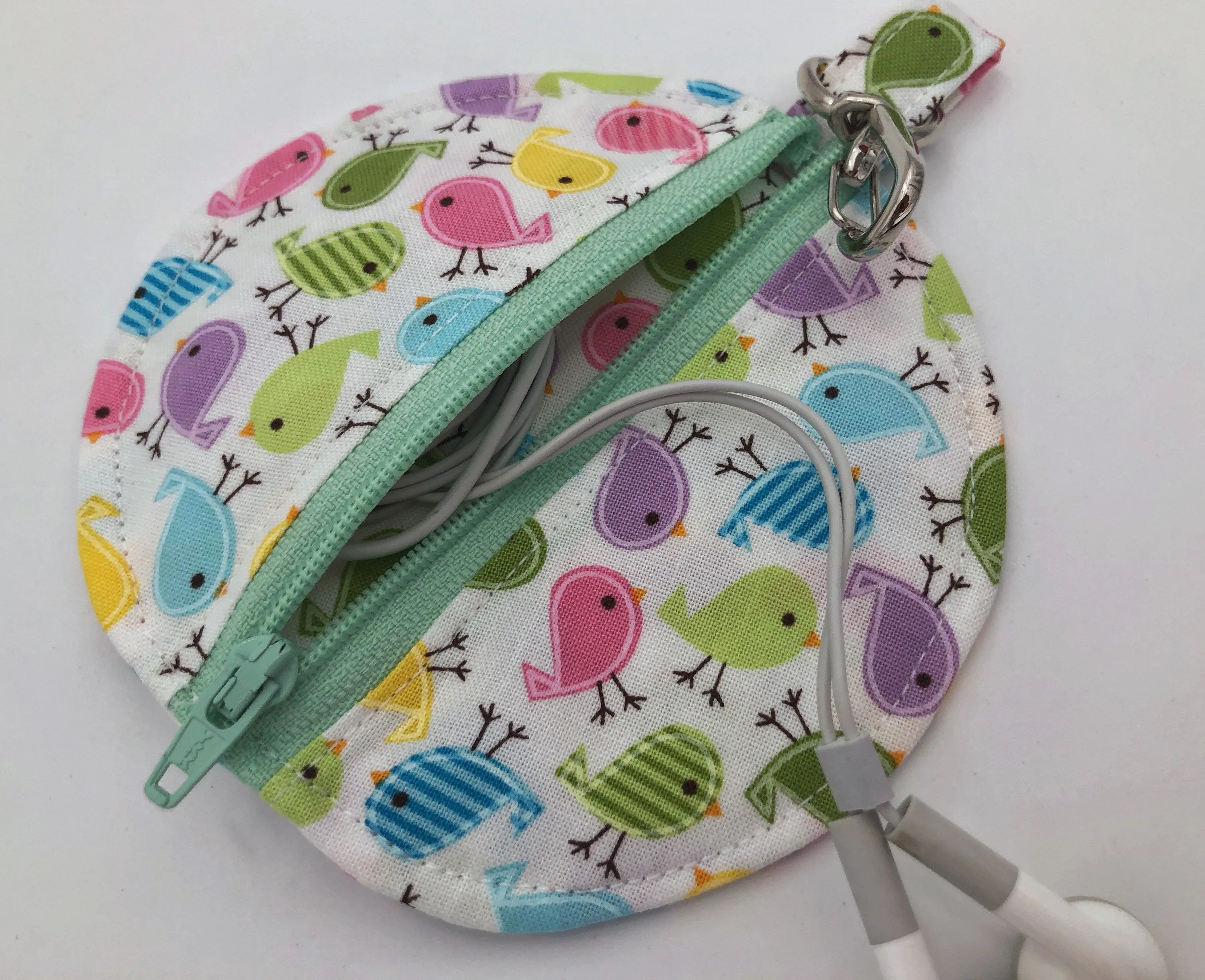 Birds Airpod Case, Bird Ear Bud Pouch, Headphone Case,, Paci Pod LP