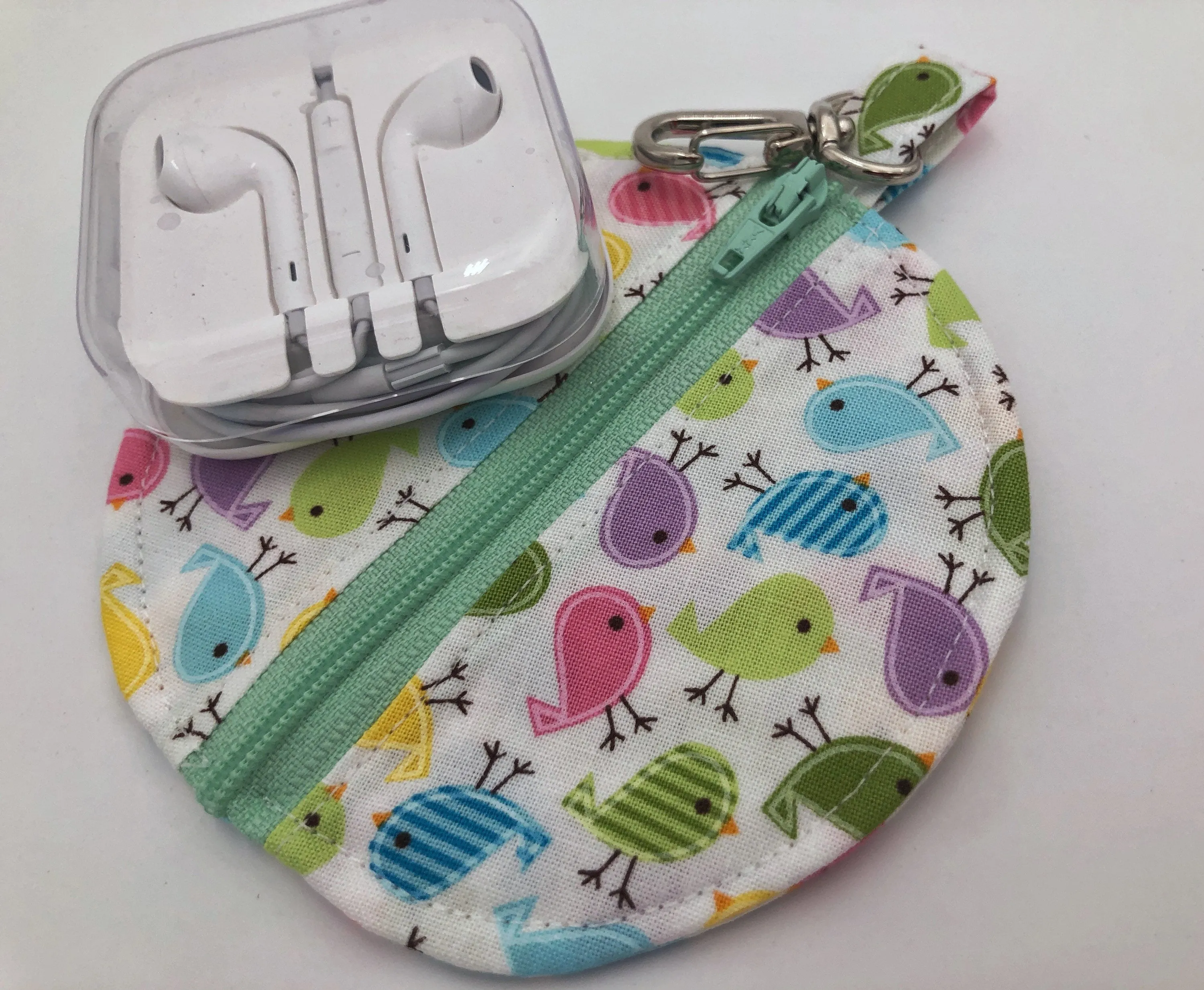 Birds Airpod Case, Bird Ear Bud Pouch, Headphone Case,, Paci Pod LP