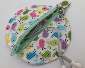 Birds Airpod Case, Bird Ear Bud Pouch, Headphone Case,, Paci Pod LP