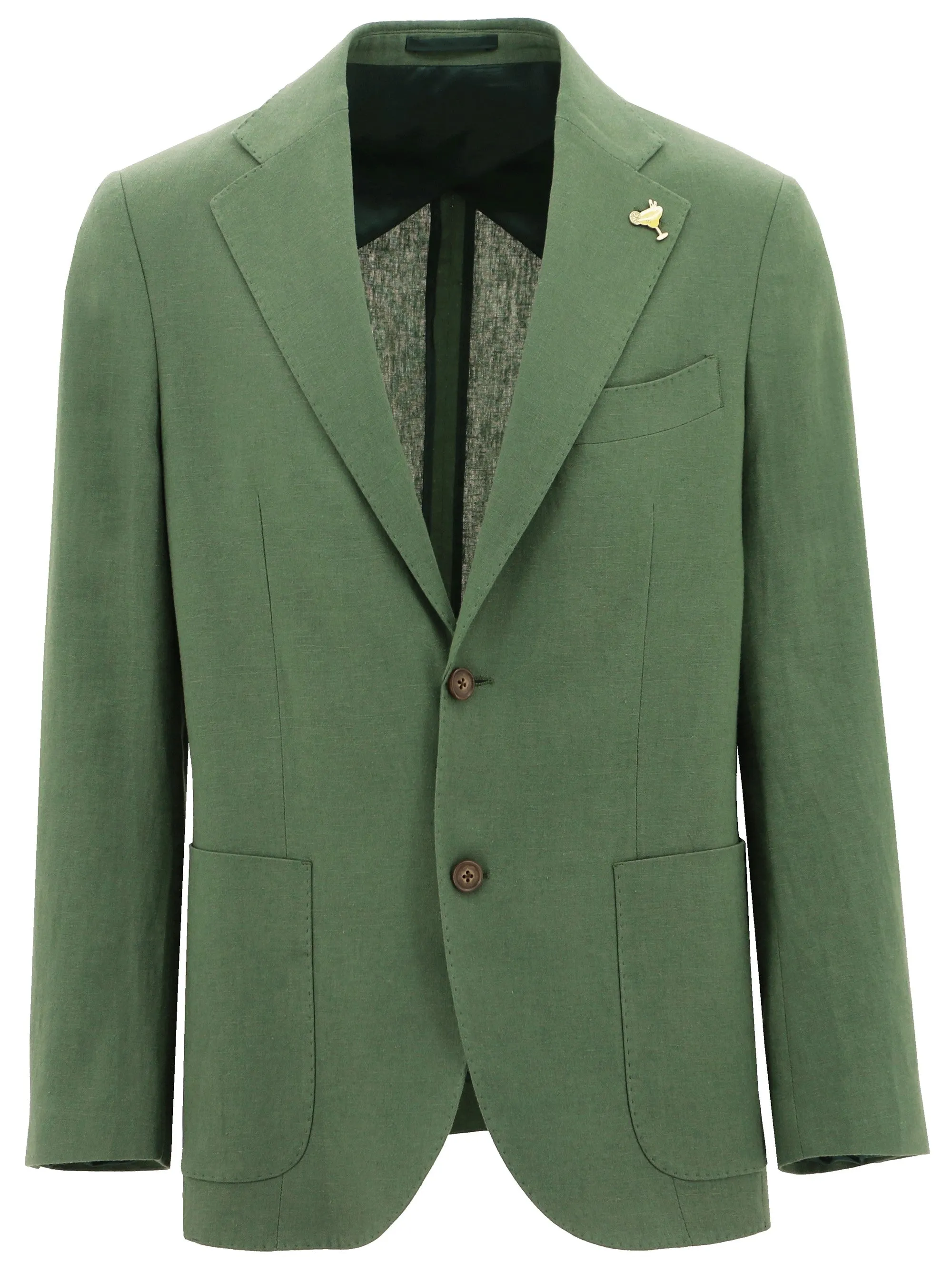 Christian Brookes Linen Blend Green Jacket