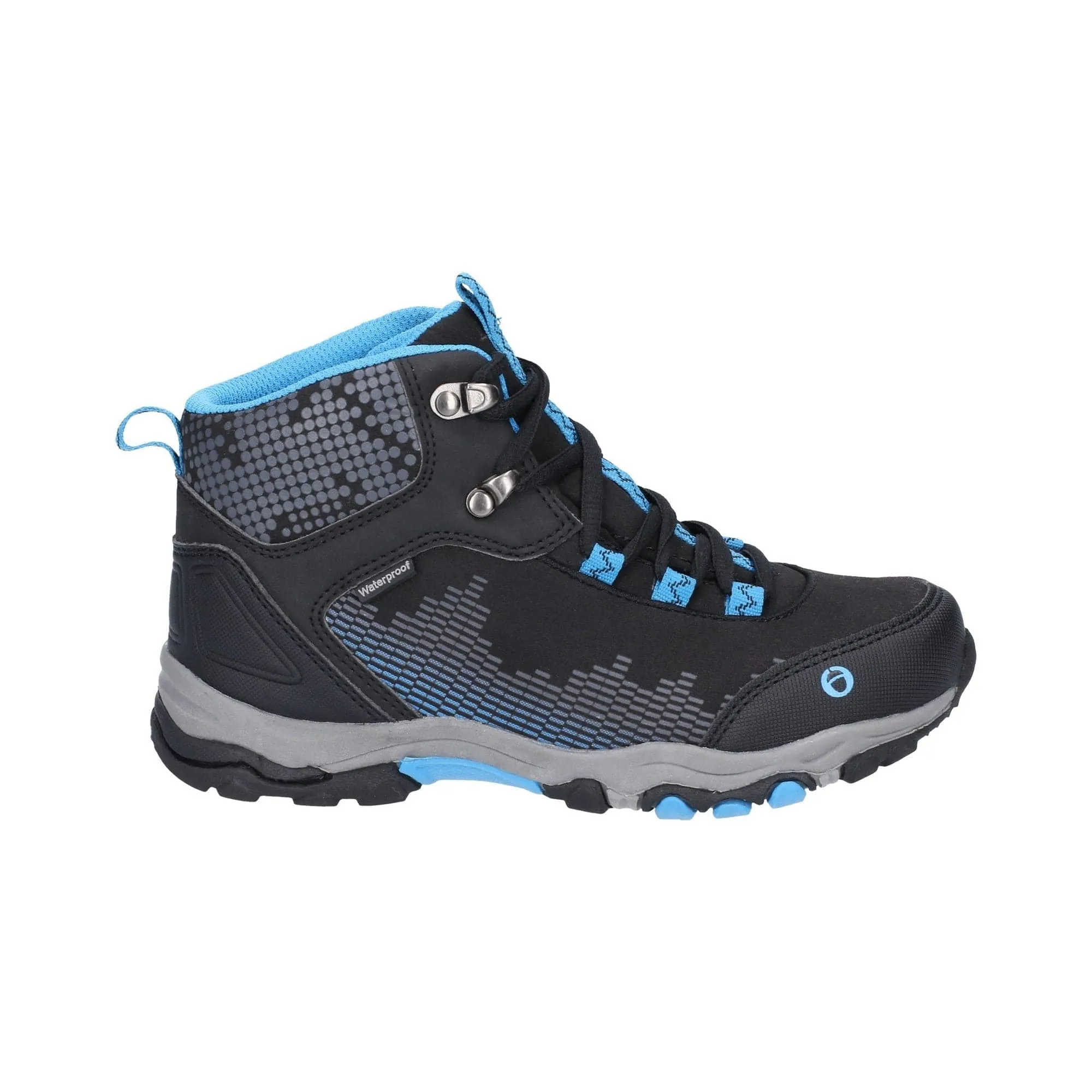 Cotswold Ducklington Kids Hiking Waterproof Boots - Black/Blue