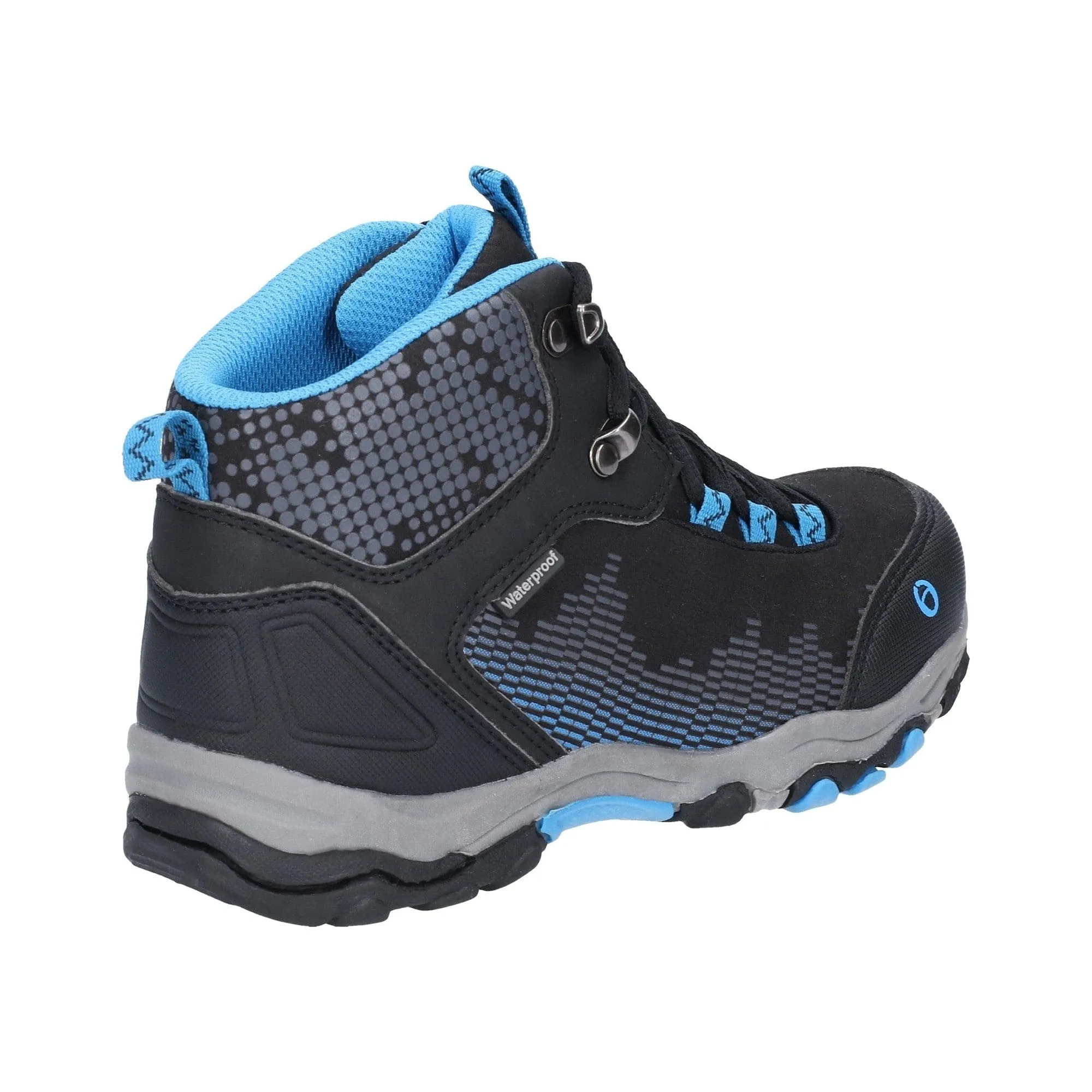 Cotswold Ducklington Kids Hiking Waterproof Boots - Black/Blue