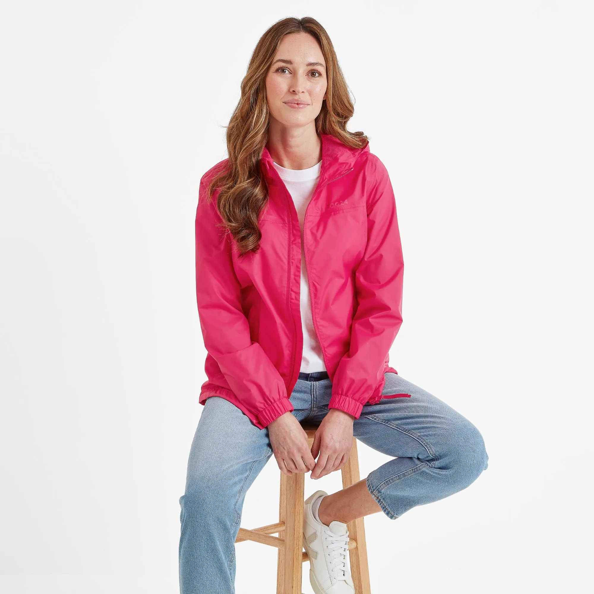 Craven Womens Waterproof Packaway Jacket - Magenta Pink