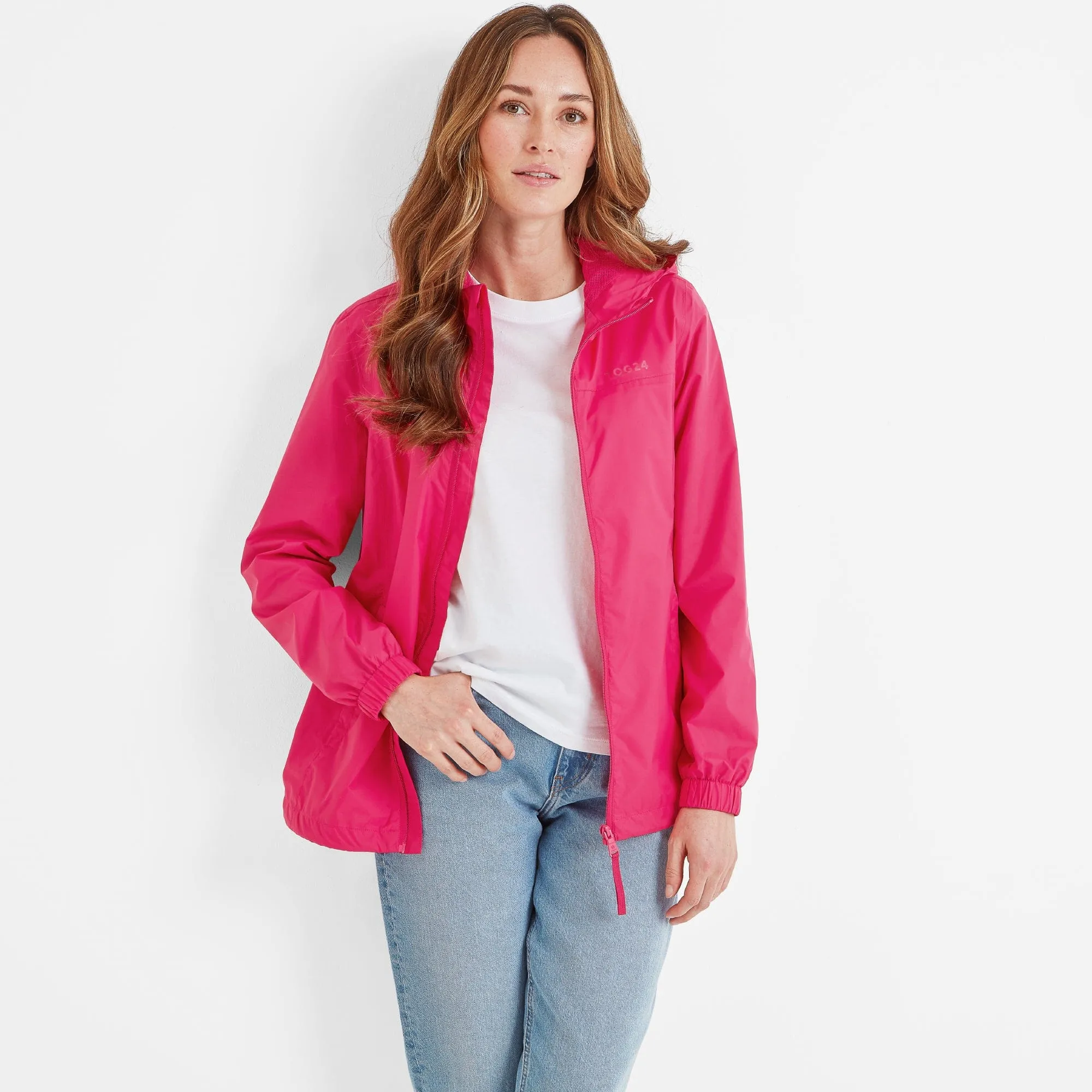 Craven Womens Waterproof Packaway Jacket - Magenta Pink