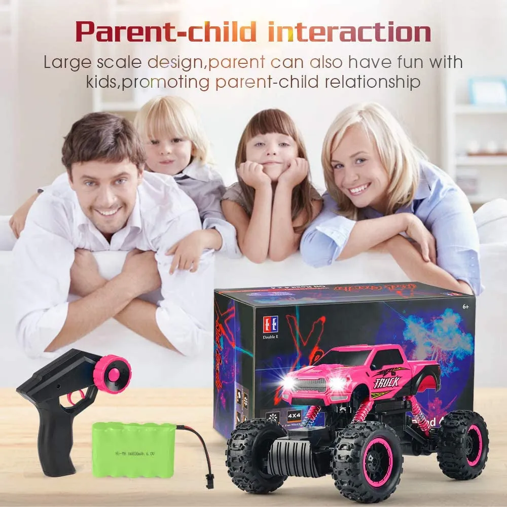 DE RC Cars for Girls Newest 1:12 Scale Remote Control Car with Rechargeable Batteries and Dual Motors off Road RC Trucks, Rc Racing Car