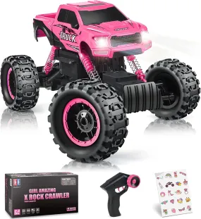 DE RC Cars for Girls Newest 1:12 Scale Remote Control Car with Rechargeable Batteries and Dual Motors off Road RC Trucks, Rc Racing Car