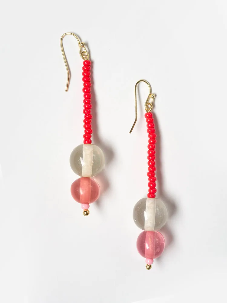 Dolly Dangle Earrings - Cherry