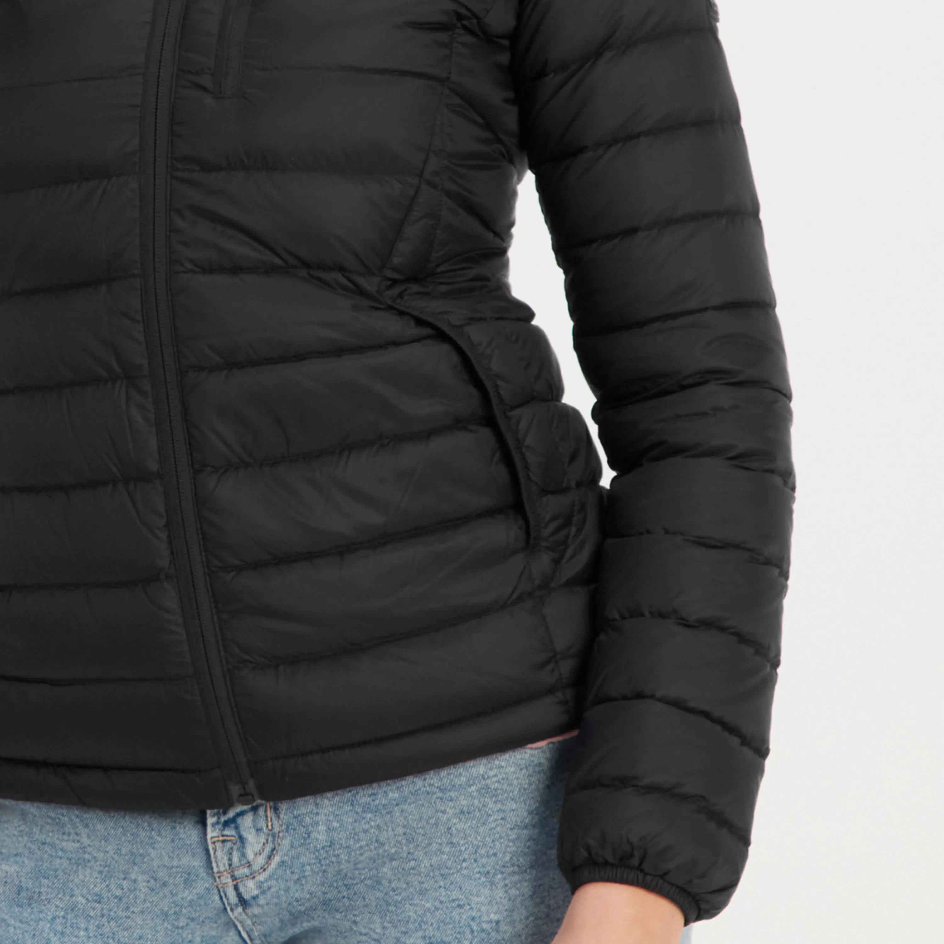 Drax Womens Funnel Down Jacket - Black