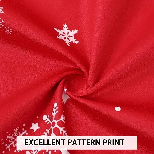 GARVEE Christmas Velvet Valance Curtain Christmas Decoration Cafe Curtain Curtains Window Treatment Rod Pocket for Home Decor 1 Panel for Bathroom