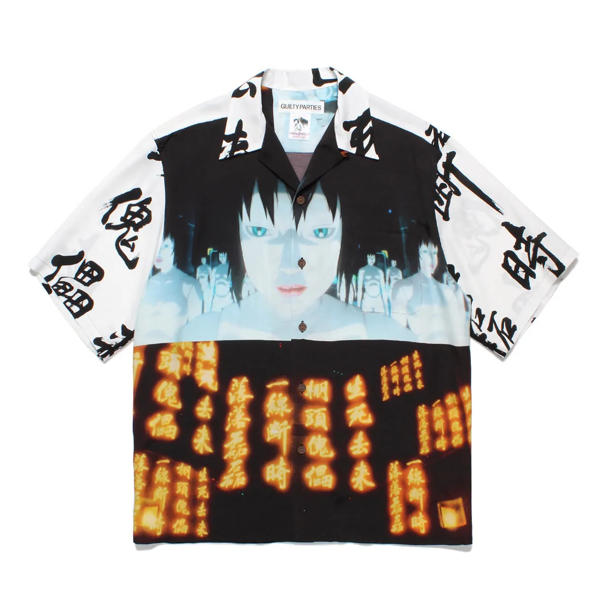   Ghost In The Shell 2 Innocence Type 2 Hawaiian Shirt 'White'