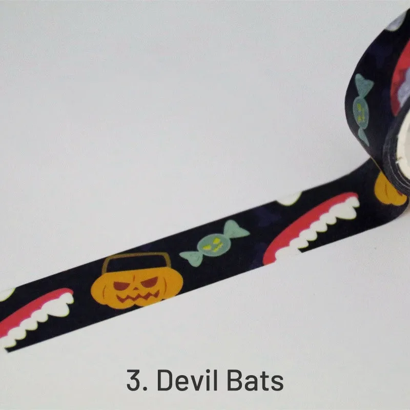 Halloween Pumpkin Ghost Bat Washi Tape