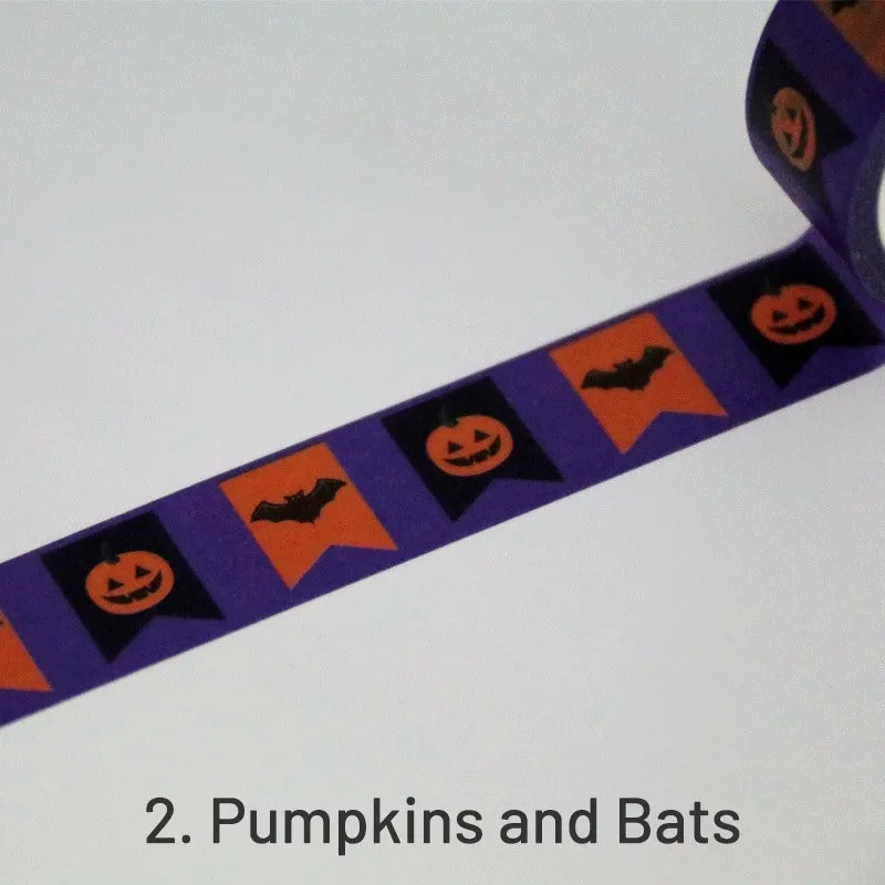 Halloween Pumpkin Ghost Bat Washi Tape