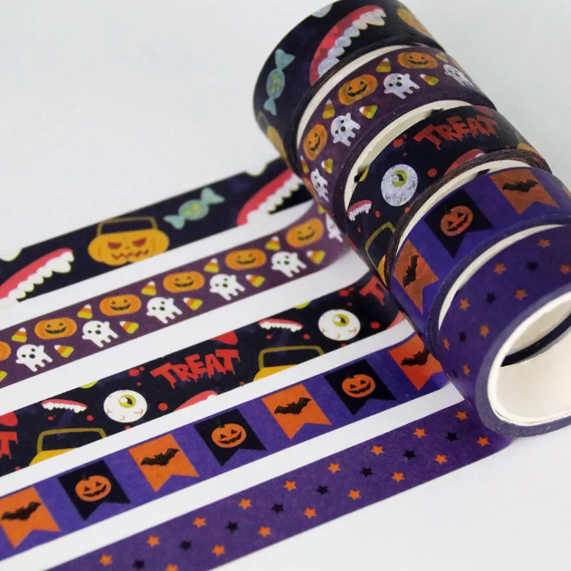 Halloween Pumpkin Ghost Bat Washi Tape