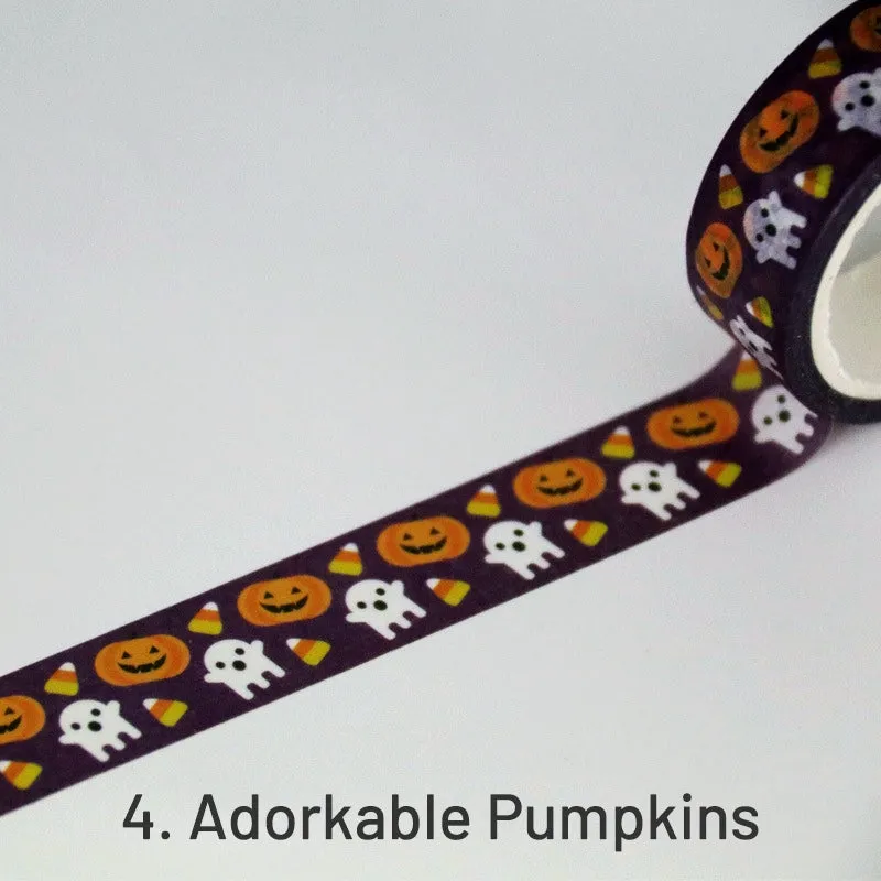 Halloween Pumpkin Ghost Bat Washi Tape