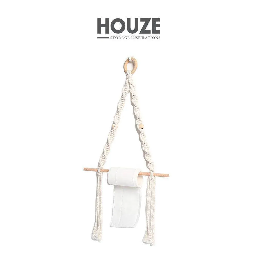 HOUZE - Natur Double Helix Wooden Stick Holder