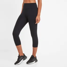 Hulton Womens Capri Leggings - Black