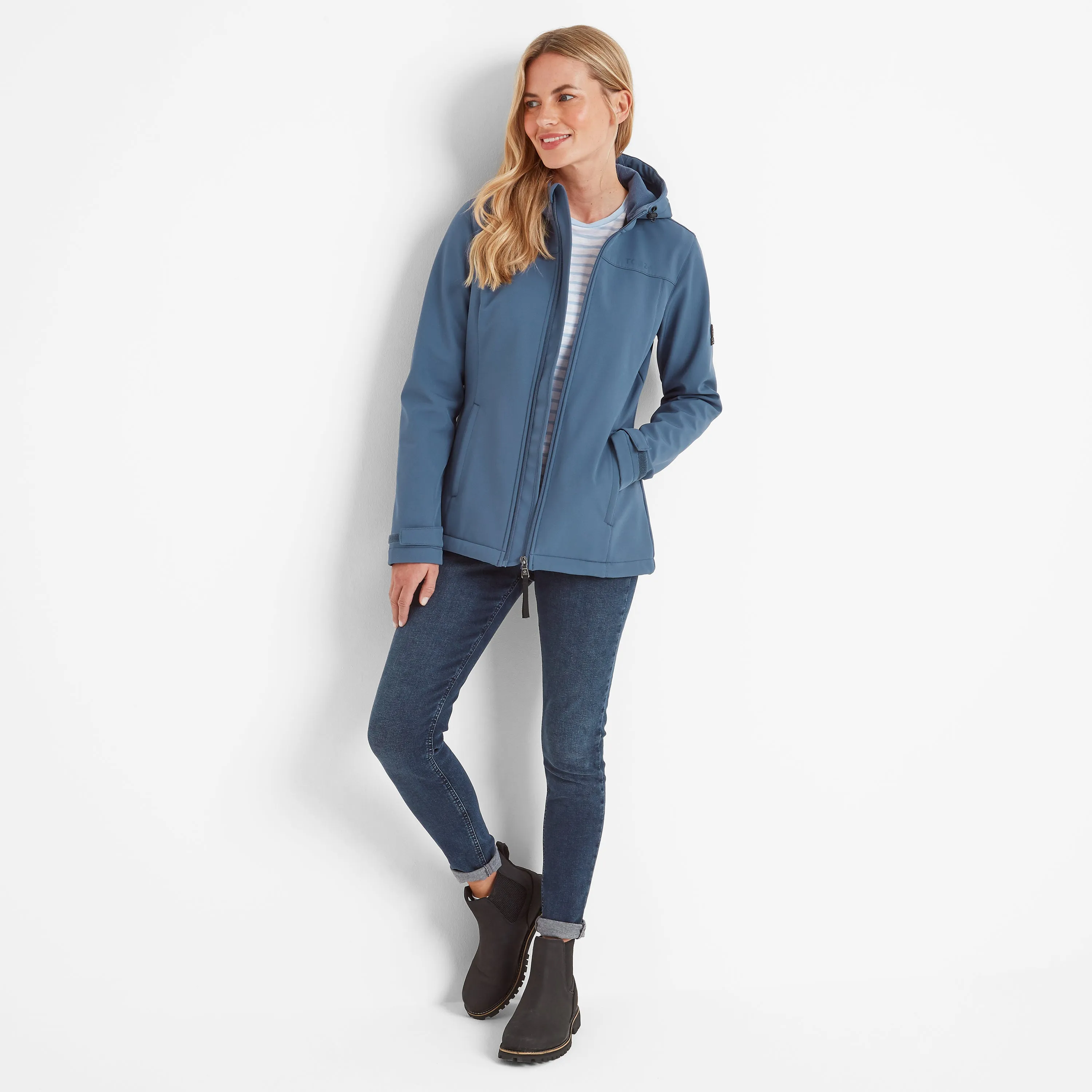 Keld Womens Softshell Hoody - Blue Stone