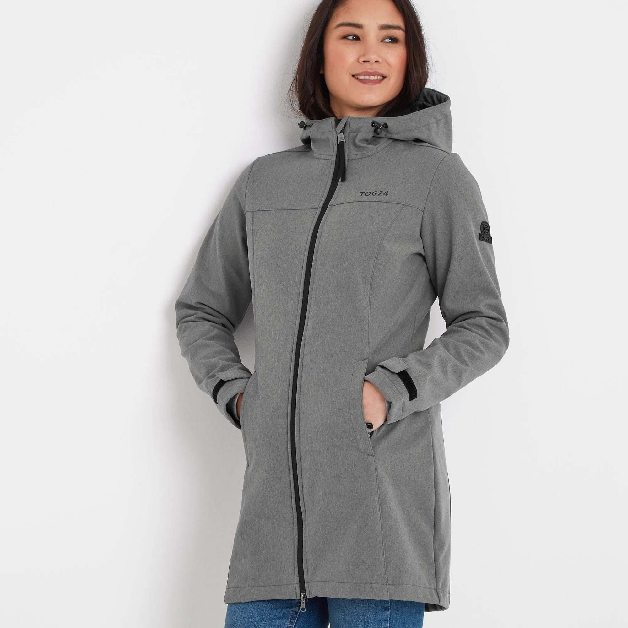 Keld Womens Softshell Long Jacket - Dark Grey