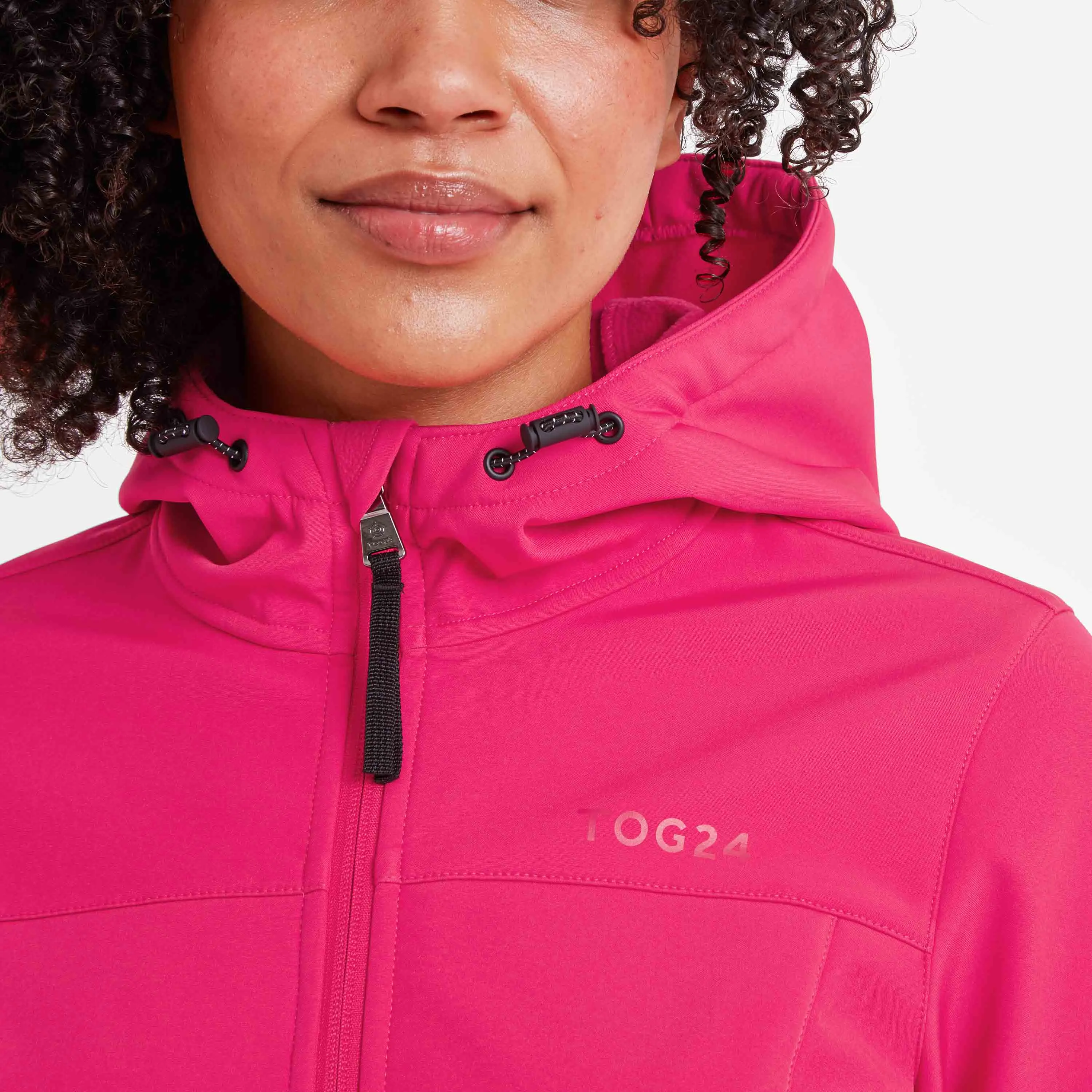 Keld Womens Softshell Long Jacket - Fuchsia Pink