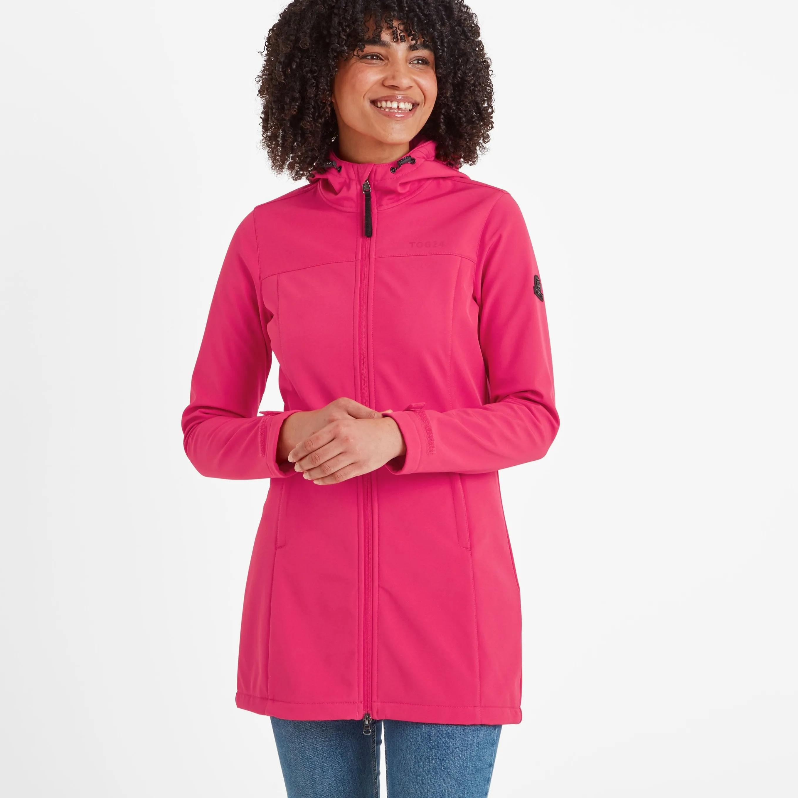 Keld Womens Softshell Long Jacket - Fuchsia Pink