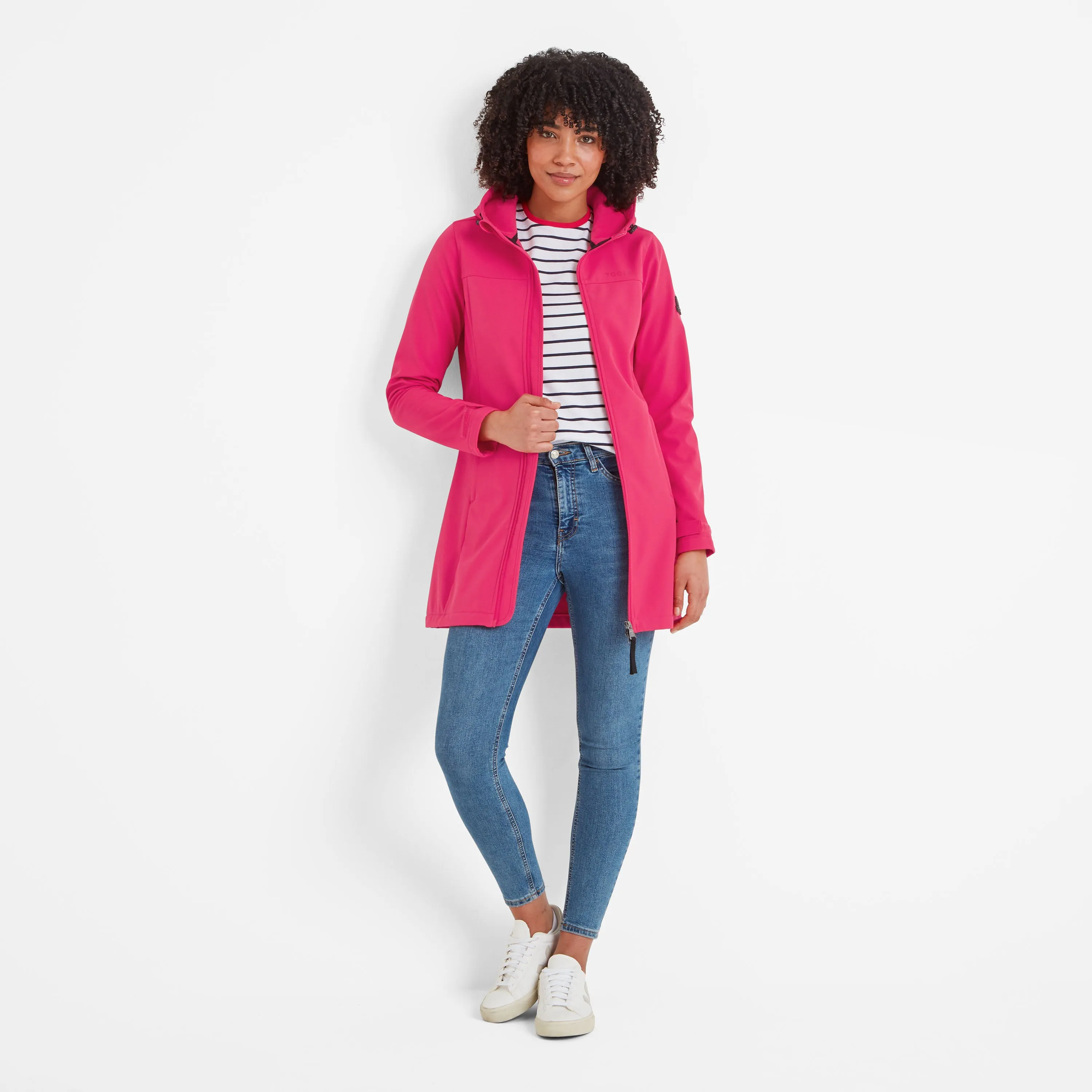 Keld Womens Softshell Long Jacket - Fuchsia Pink