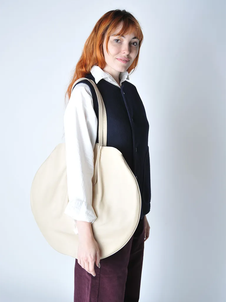 Latte Large Round Tote