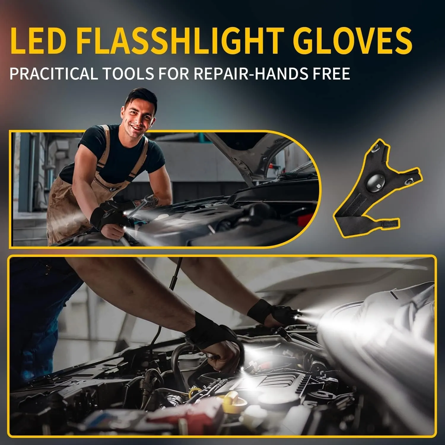 LED Flashlight Gloves