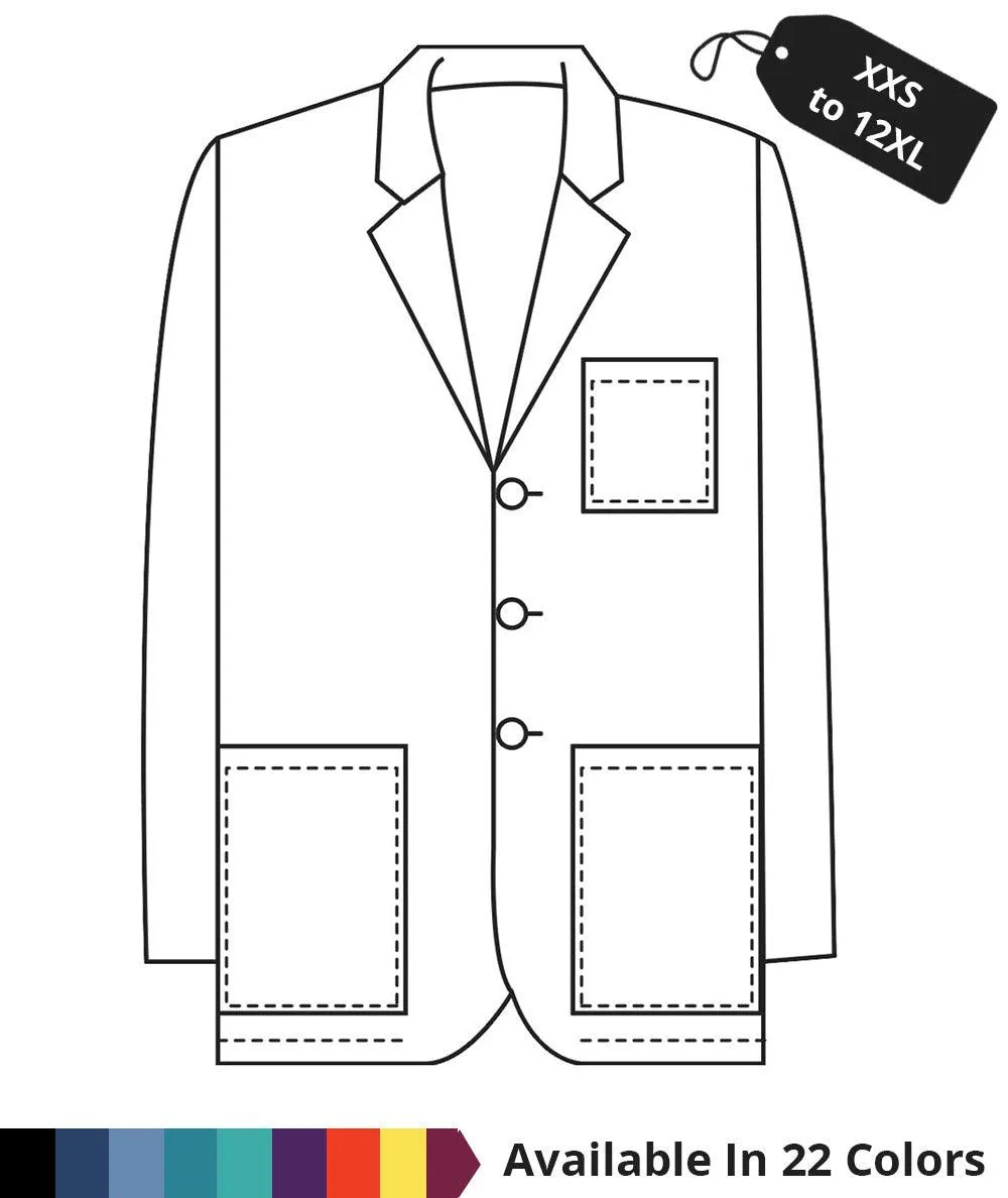 Made To Order Men's 32 Inch Button Front Consultation Lab Coat