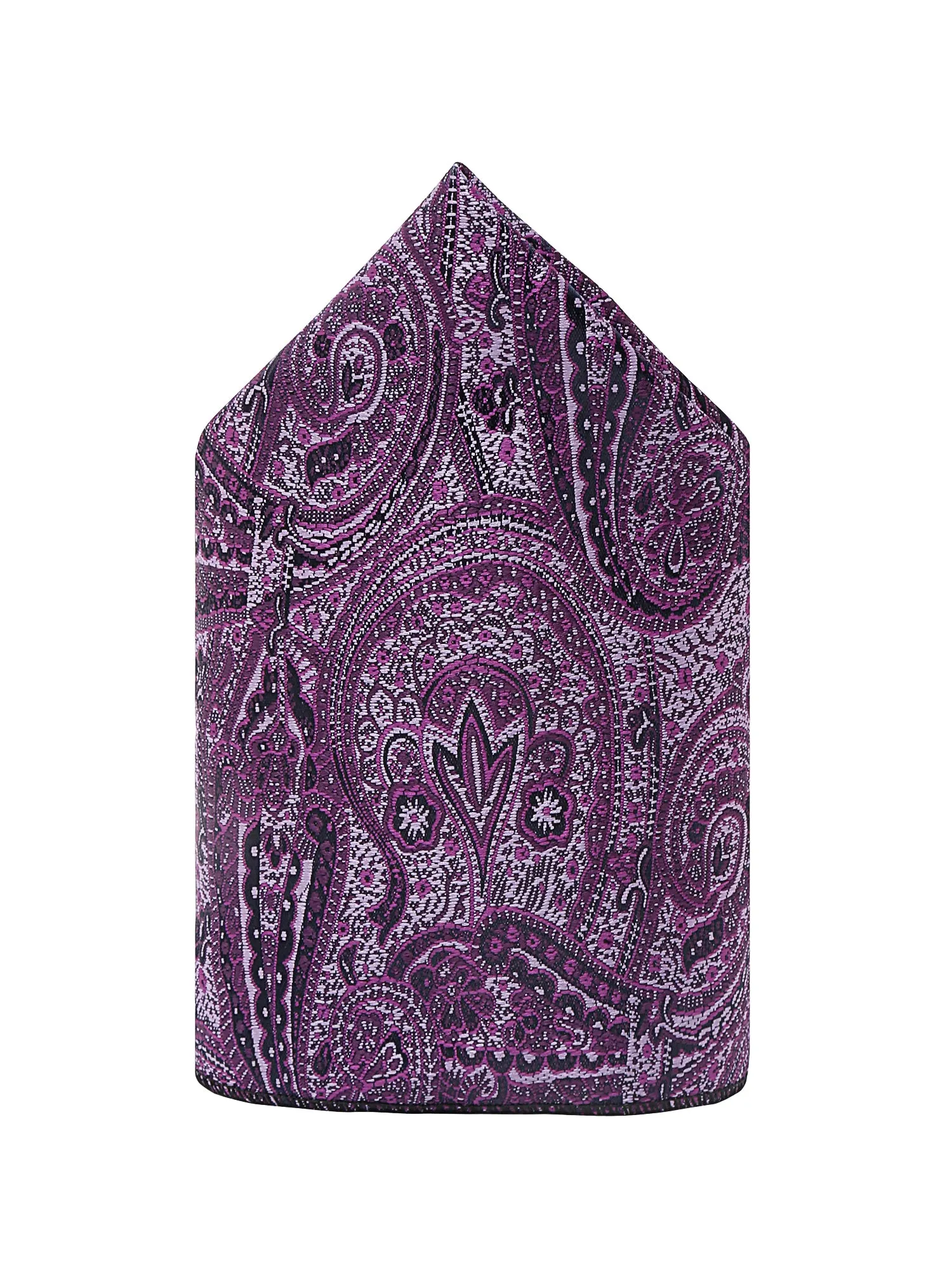 Men's Purple Fashion Paisley Pattern Tie Set