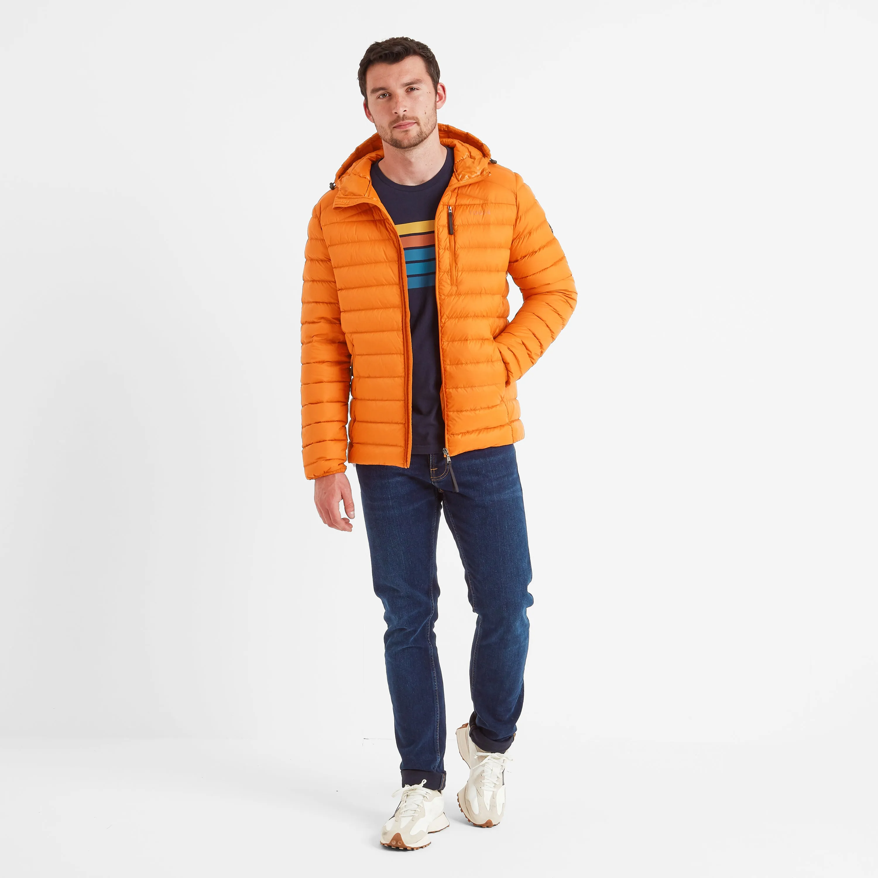 North RDS Mens Hooded Jacket - Dark Orange