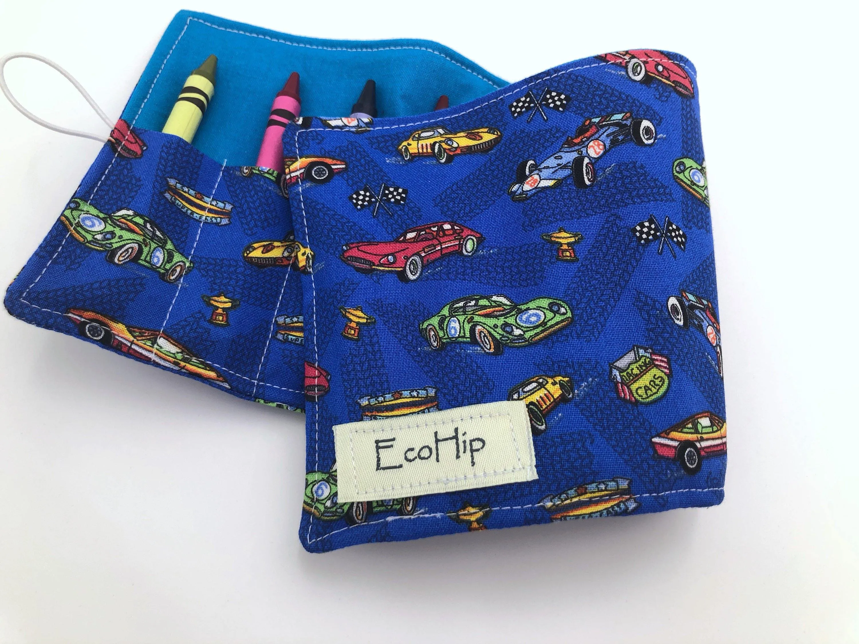 Race Car Crayon Roll, Sports Car Crayon Case, Travel Car Toy