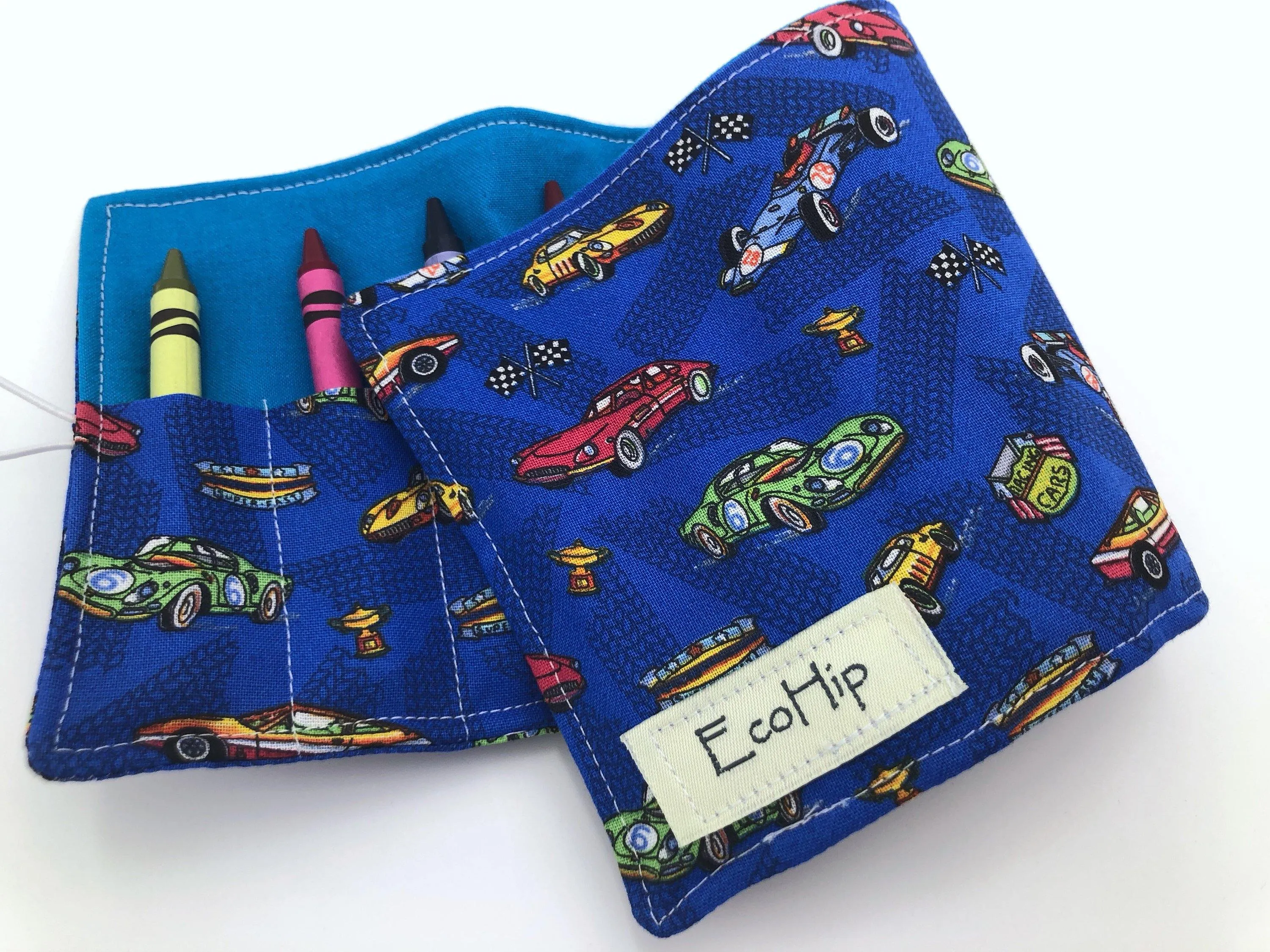 Race Car Crayon Roll, Sports Car Crayon Case, Travel Car Toy