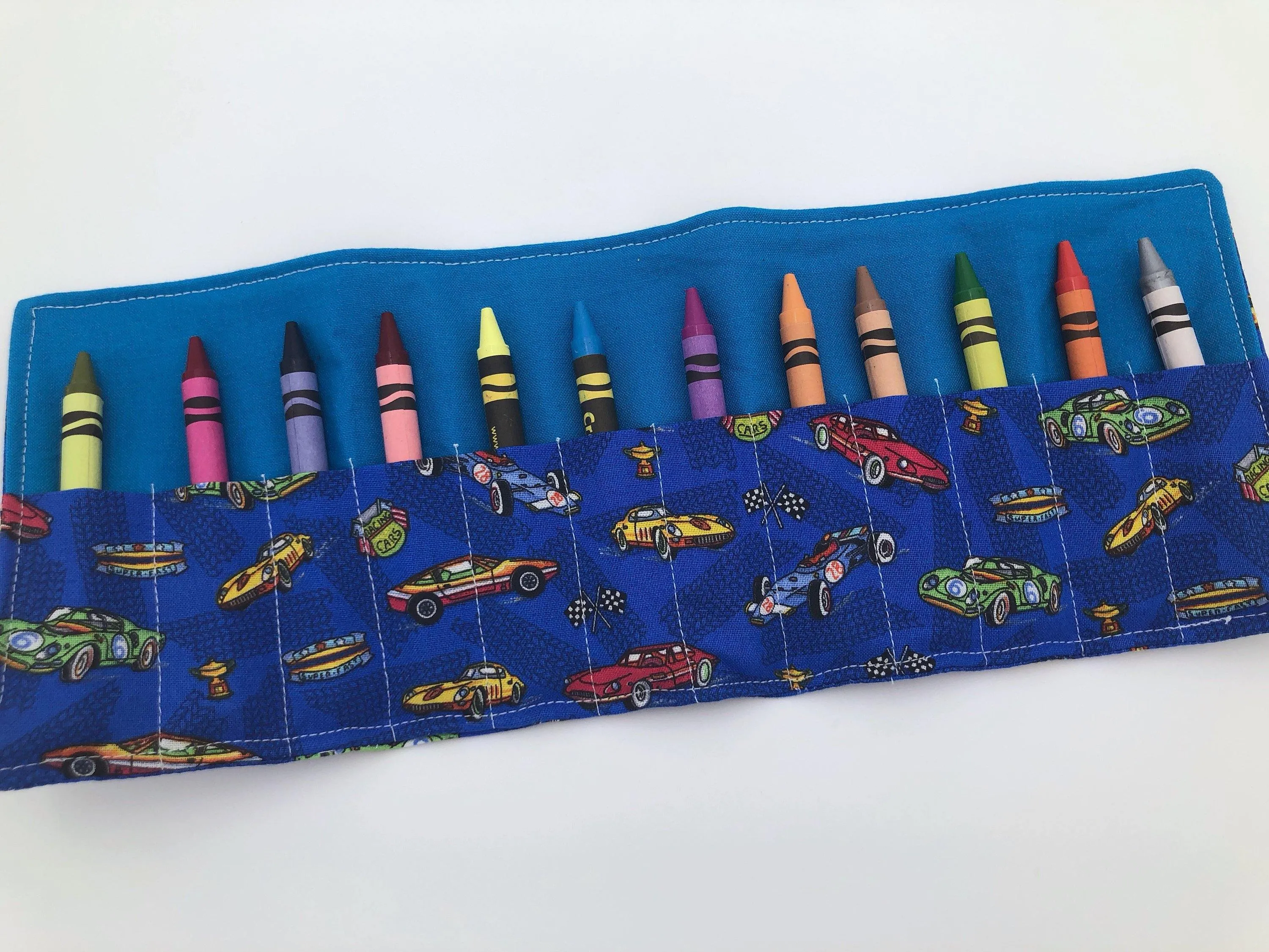 Race Car Crayon Roll, Sports Car Crayon Case, Travel Car Toy