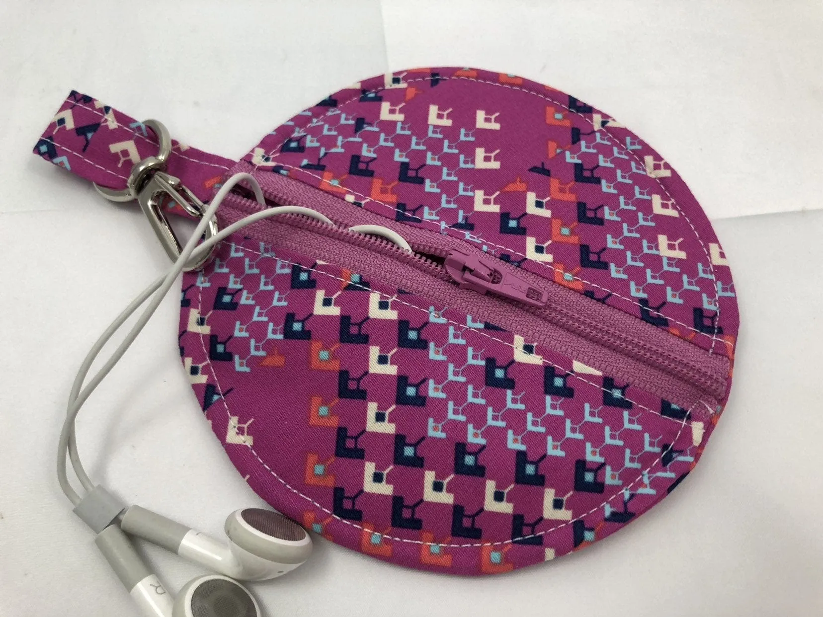 Raspberry Headphone Case, Bluetooth Bag, Ear Pod Pouch