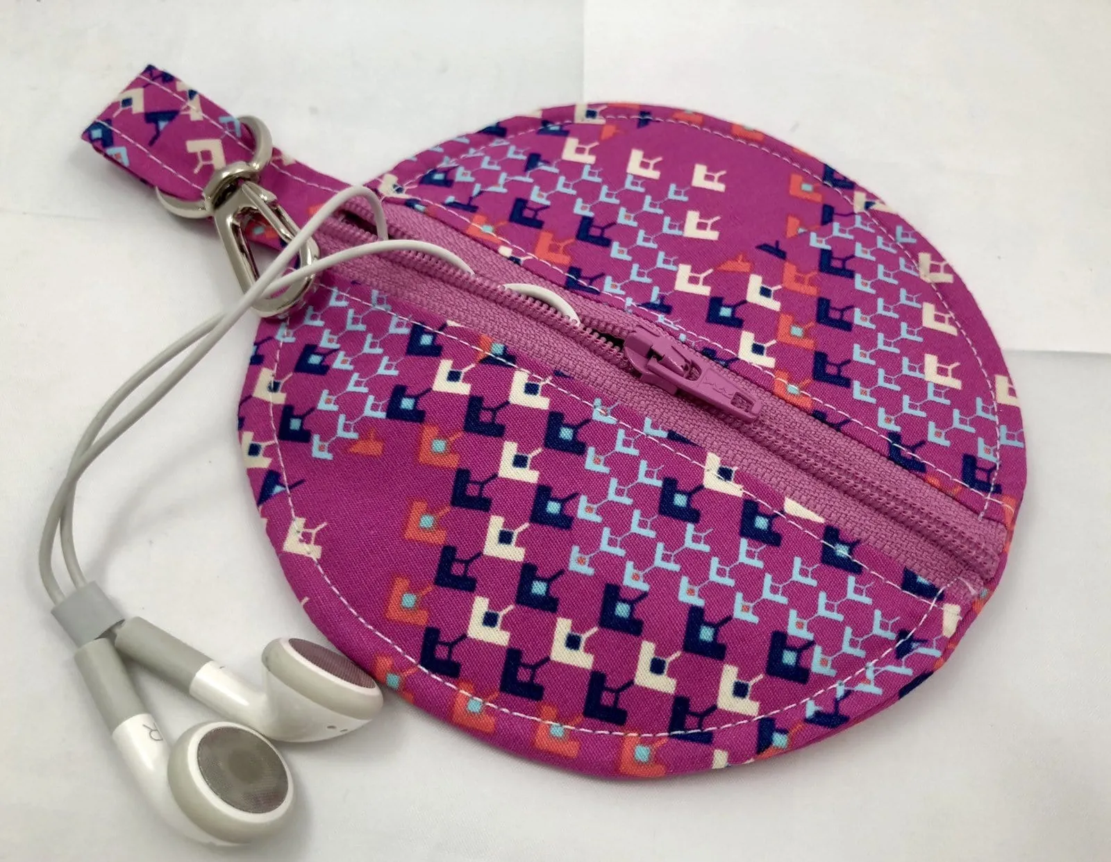 Raspberry Headphone Case, Bluetooth Bag, Ear Pod Pouch