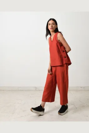 RUST KHADI CO-ORD