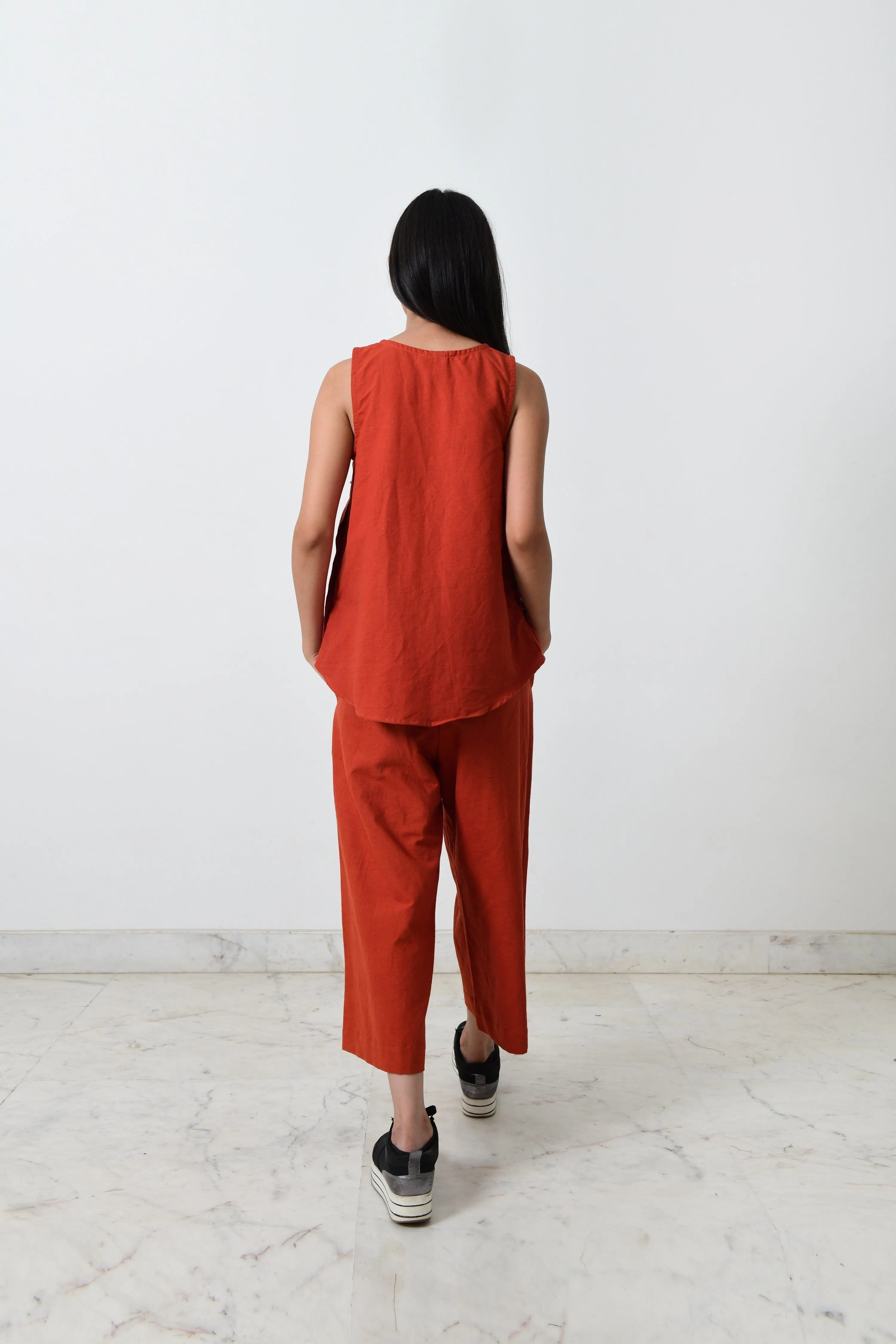 RUST KHADI CO-ORD