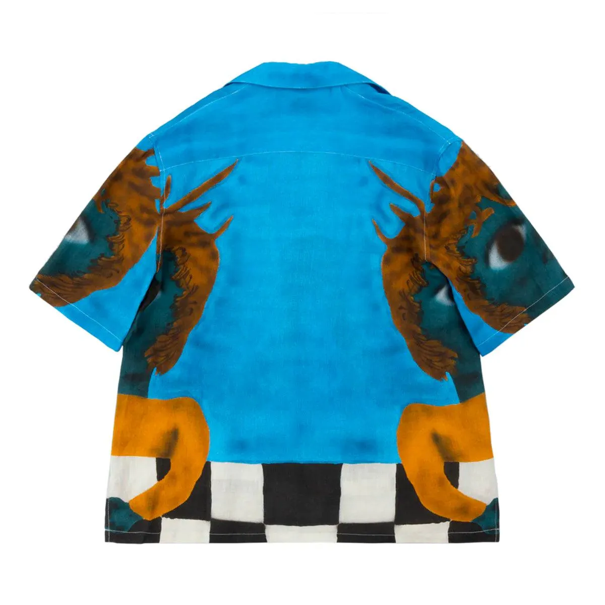   Shaye Gregan Airbrushed Linen Hawaiian Shirt 'Multi'