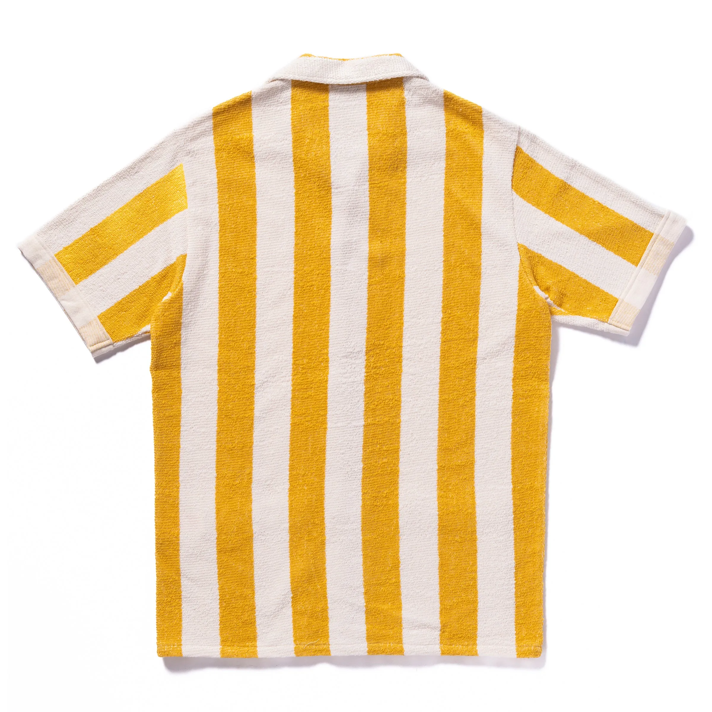 STRIPE COTTON PILE BEACH SHIRT